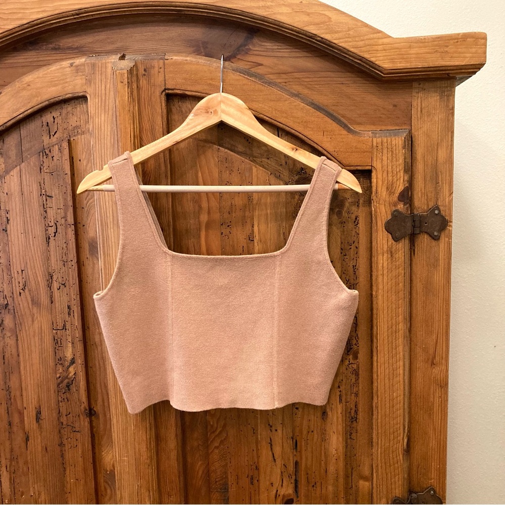 House of Harlow 1960 Brown Crop Top